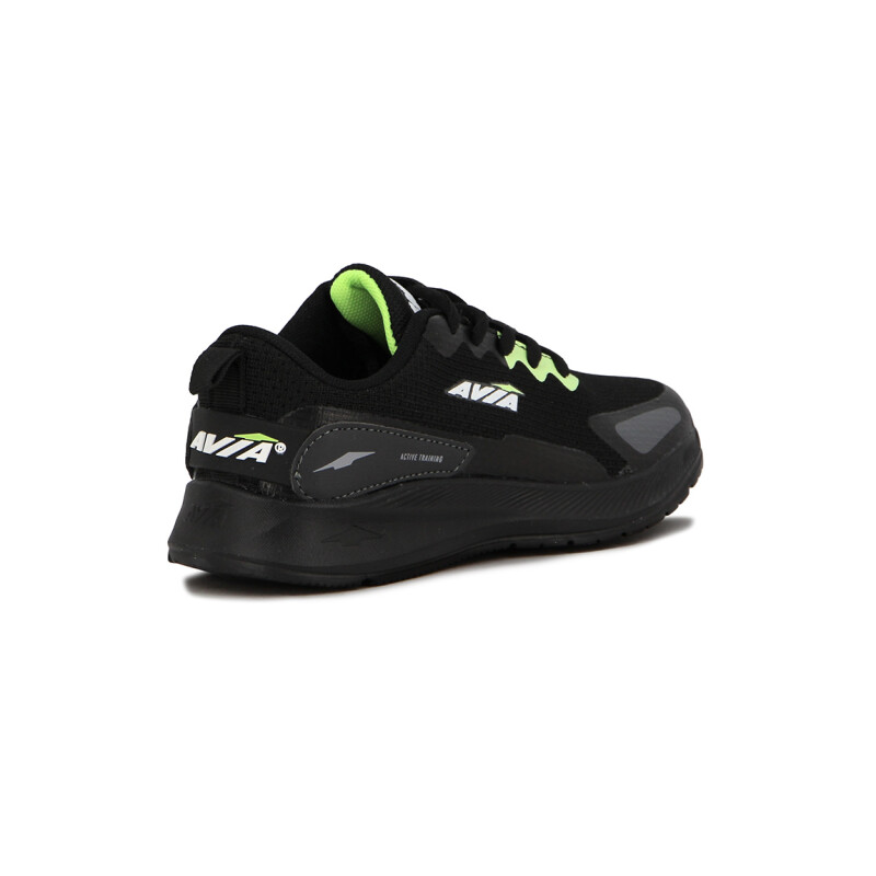 Avia Zapatillas Acordonadas Para Niño Persan- Black/dk Grey Negro-gris Oscuro