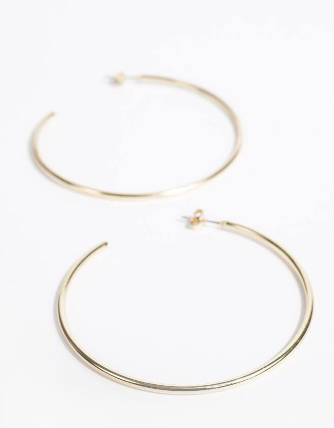 Aros Argollas Metal Argollas De Metal - Dorado