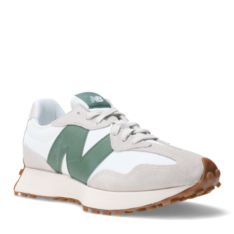 Championes de Mujer New Balance 327 Blanco - Gris - Verde