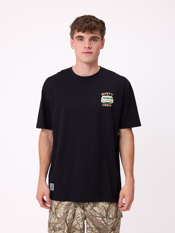 T-SHIRT LUNGUD RUSTY Negro