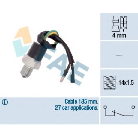 BULBO INTERRUPTOR JMC MARCHA ATRAS 1032 1043 ISUZU NKR 2.8 D N/C - BULBO INTERRUPTOR JMC MARCHA ATRAS 1032 1043 ISUZU NKR 2.8 D N/C -