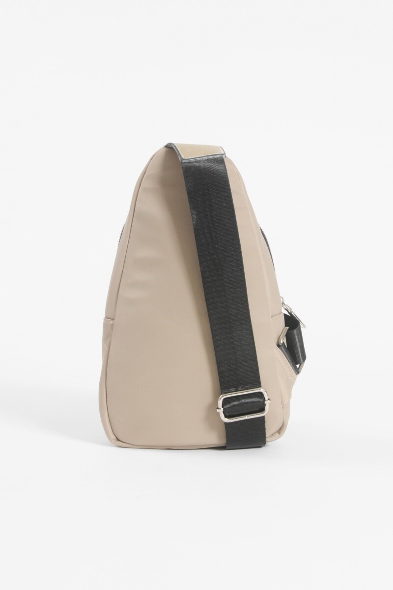 Bandolera riñonera cruzada beige