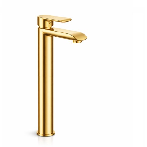 Grifería de lavatorio Monocomando Alto de mesada Alassio Oro Grifería De Lavatorio Monocomando Alto De Mesada Alassio Oro