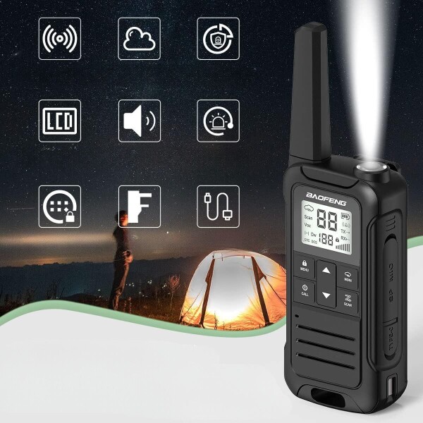 Kit Handy Walkie Talkie Baofeng BF-FR22A x 2 Unidades FRS y PMR Kit Handy Walkie Talkie Baofeng BF-FR22A x 2 Unidades FRS y PMR