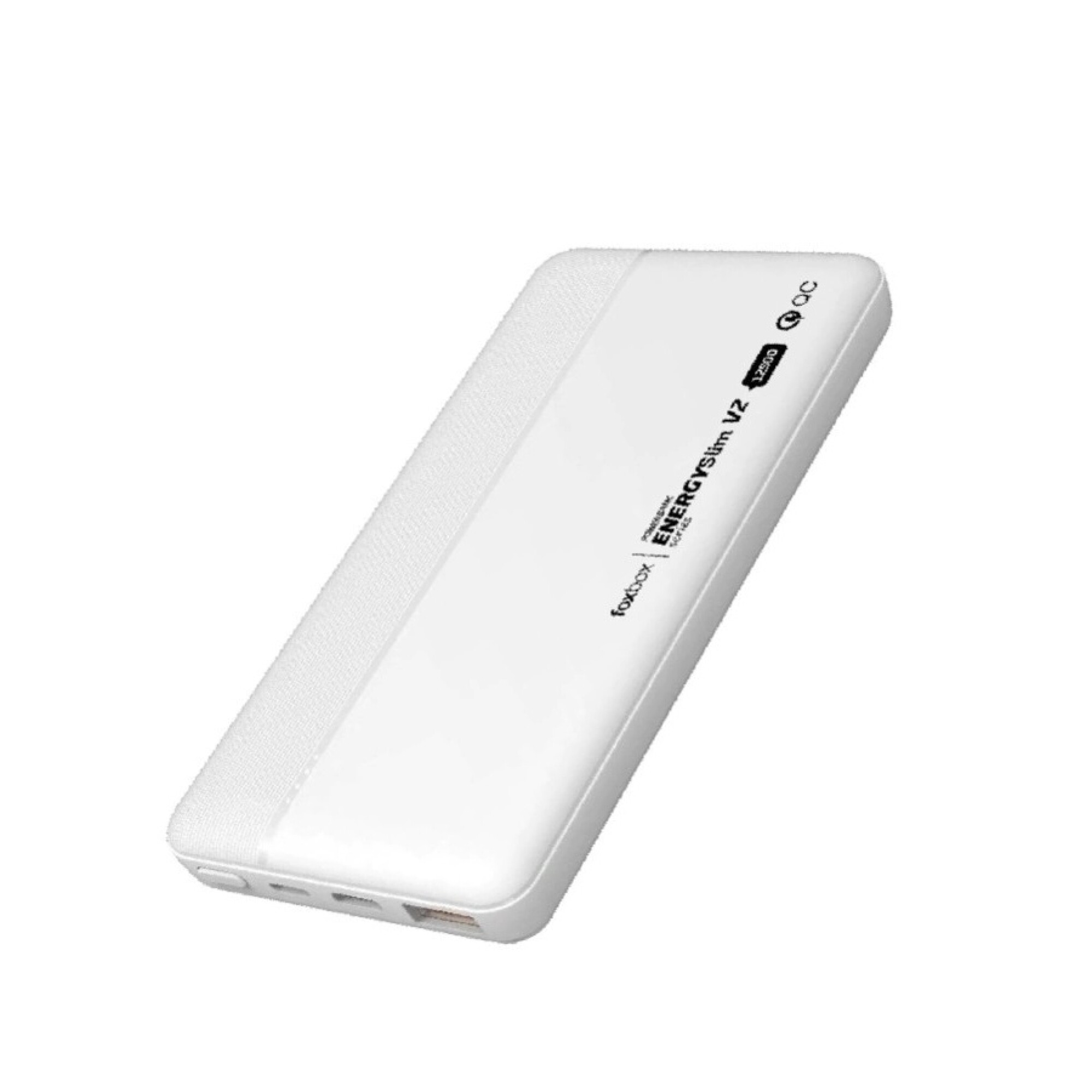 Cargador Portátil Power Bank FOXBOX Energy Slim V2 12500 mAh Carga Rápida -  White — Cover company