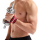 Set X2 Straps Correas Levantamiento Pesas Gym Negro Rojo