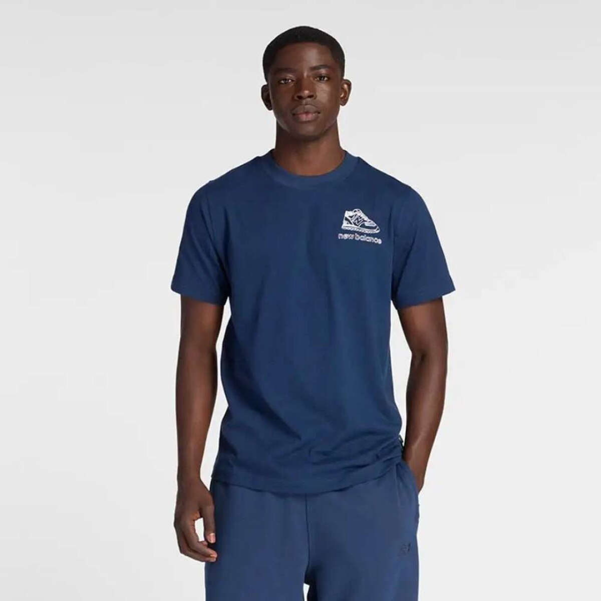 Remera Left Chest Sketch De Hombre - Azul 