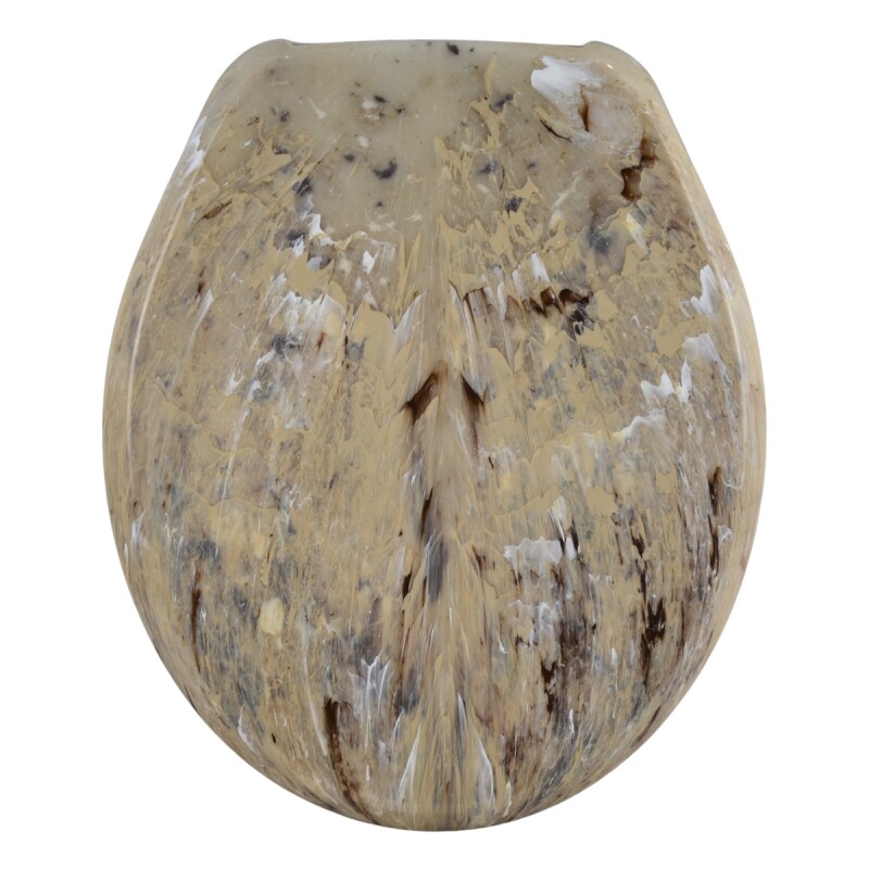 Asiento de inodoro acolchonado Universal Atlas MARMOL BEIGE