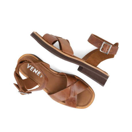 SANDALIAS VENET - CUERO ALMA TOSTADO
