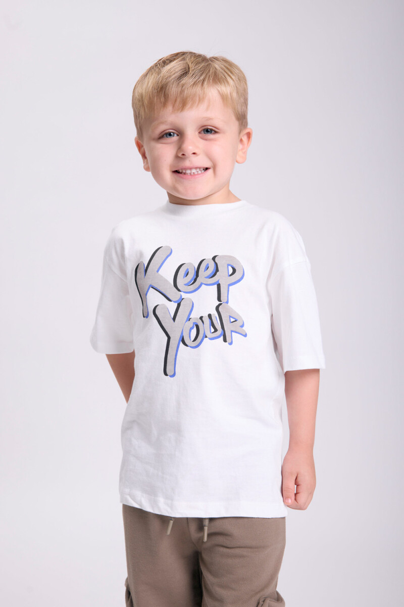 Remera Mickey Blanco