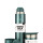 Kit Termo Acero Bala Metalizado 750mL + Mate Folkie Verde