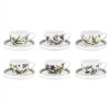 PORTMERION BOT GARDEN SET TAZA TE Y PLATITO X 6 PORTMERION BOT GARDEN SET TAZA TE Y PLATITO X 6