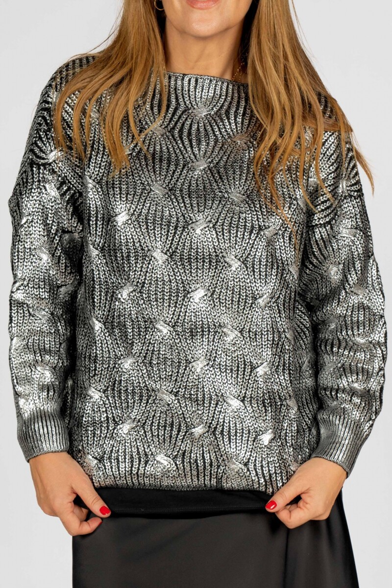 Sweater Hiedra Plateado