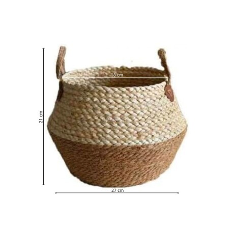 Canasto Seagrass 27 cm Marron
