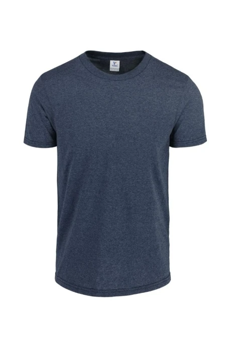 Camiseta a la base jaspe Azul marino jaspe