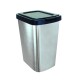 Papelera tapa click 9 plástico lts GRIS