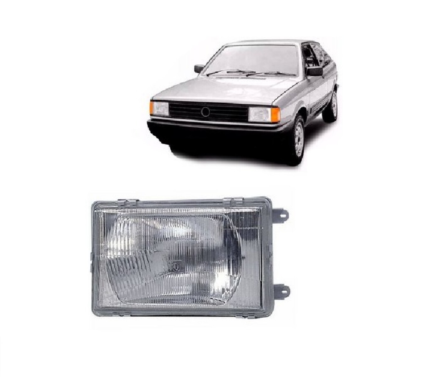 SEMIOPTICA DERECHA GOL / AMAZON / PARATI / SAVEIRO G1 88/90 CORTA PLASTICO 