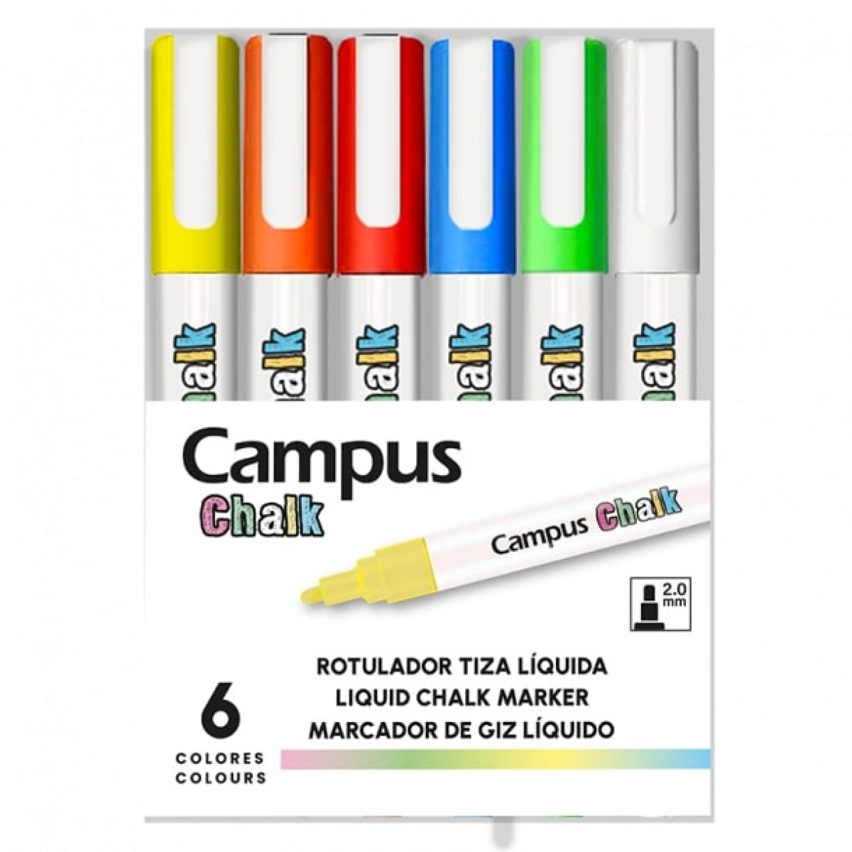 Marcador Campus Chalk x 6_ 