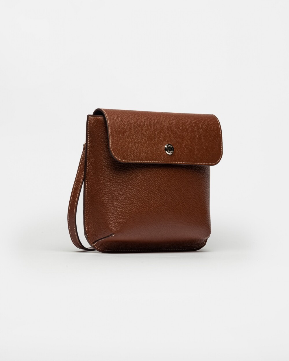 Morral Liana En Cuero Graneado Tabaco