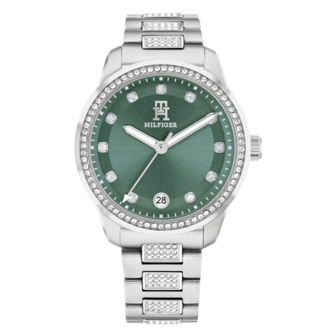 Reloj Tommy Hilfiger 1782759 para mujer con correa de acero Verde