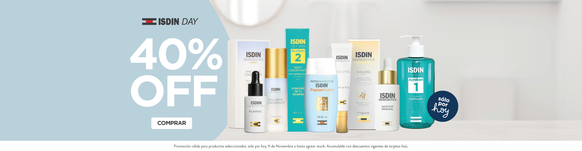 Isdin Day, hasta 40% off