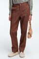 PANT SLIM DENIM Marron