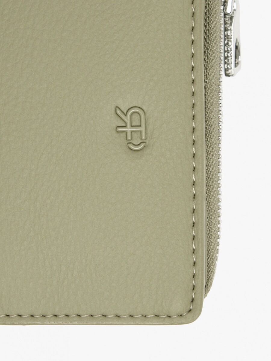 Cartera Básica Con Textura gris