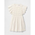 SS RUFFLE WOV DRESS NEW OFF WHITE