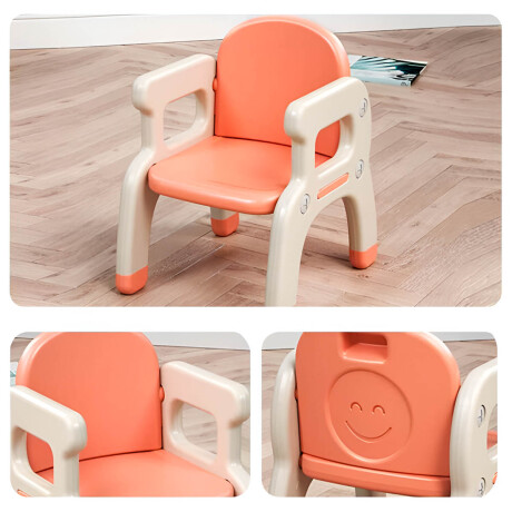 Mesa Escritorio Infantil Set + 2 Sillas Multiuso Rosa
