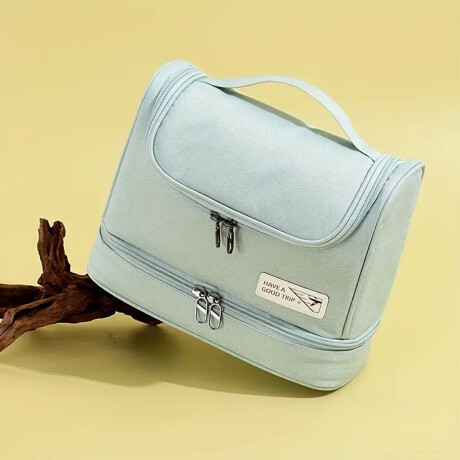 Neceser Organizador Portable de Viaje p/Maquillaje Cosmética Verde