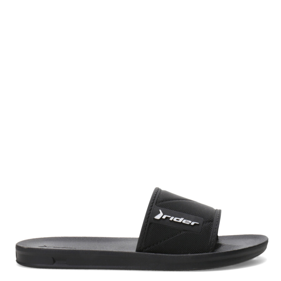 Sandalias de Hombre Rider Street Slide Negro - Blanco