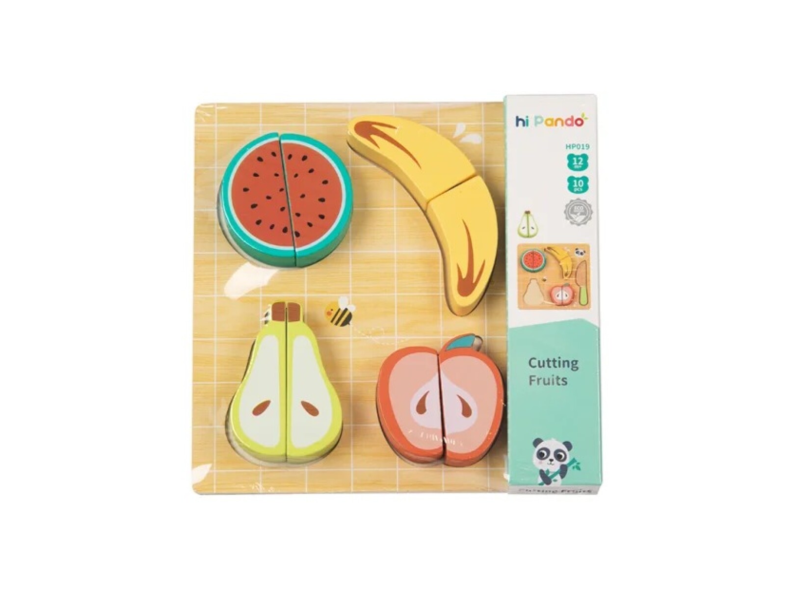 Juego de en madera HiPando frutas 