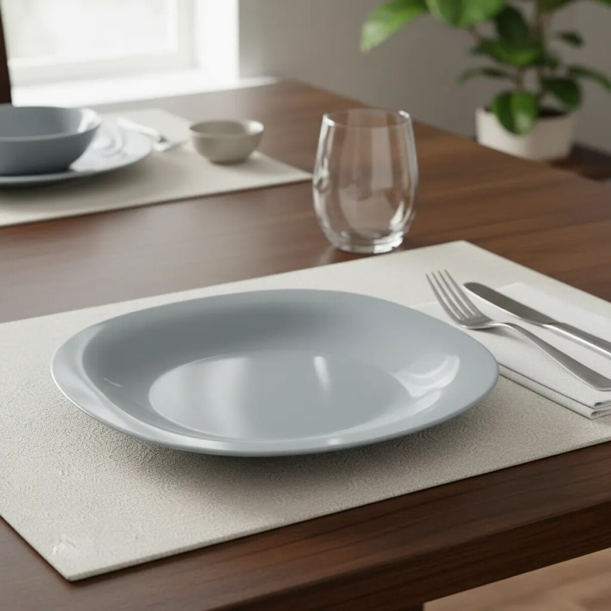 PLATO HONDO CARINE GRIS - N6612 - LUMINARC 