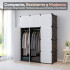 Placard Ropero IMBACK IBK-PLC010 | Organizador Modular de Ropa, Compacto, Resistente y Moderno Negro Placard Ropero IMBACK IBK-PLC010 | Organizador Modular de Ropa, Compacto, Resistente y Moderno Negro