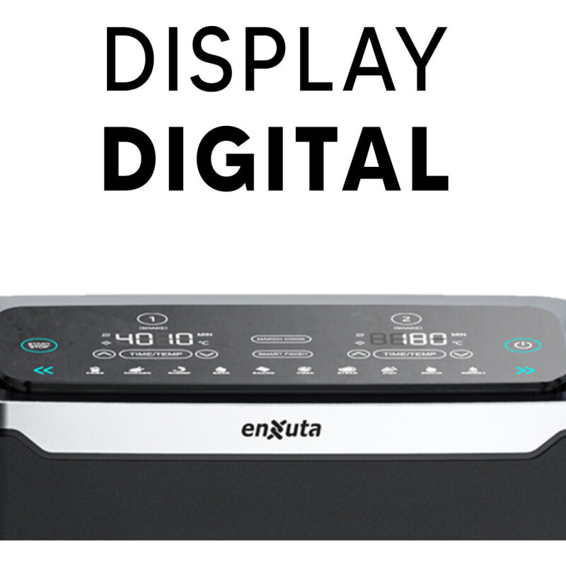 Freidora de aire Enxuta SDAENXFSA2222 negra 9L 1300w 220v Freidora De Aire Enxuta Sdaenxfsa2222 Negra 9l 1300w 220v