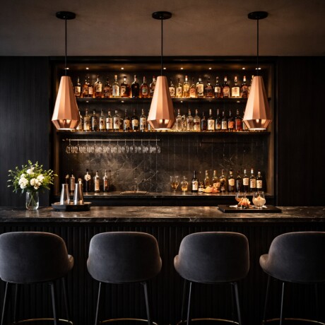 Luminaria de vidrio facetada pintado símil cobre , tubular E27 Luminaria de vidrio facetada pintado símil cobre , tubular E27