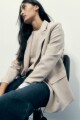 Blazer oversized beige