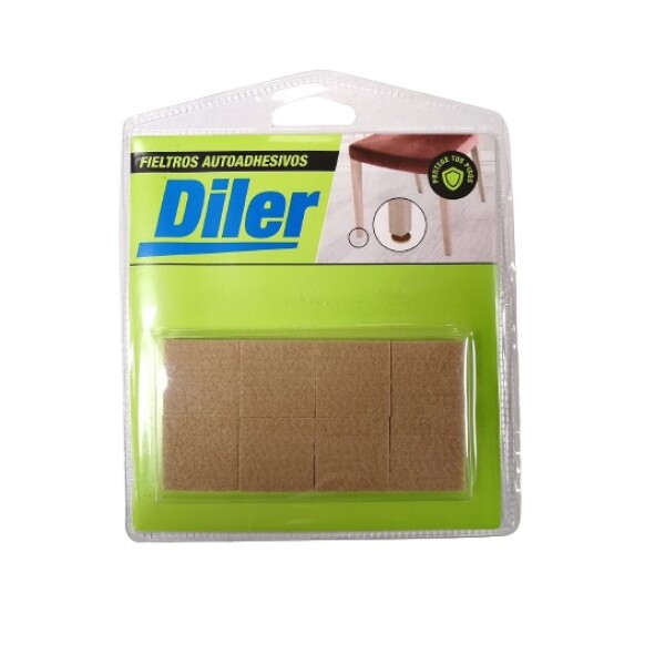 Fieltro Cuadrado Autoadhesivo 2.5x2.5cm 16 Unidades Diler Fieltro Cuadrado Autoadhesivo 2.5x2.5cm 16 Unidades Diler