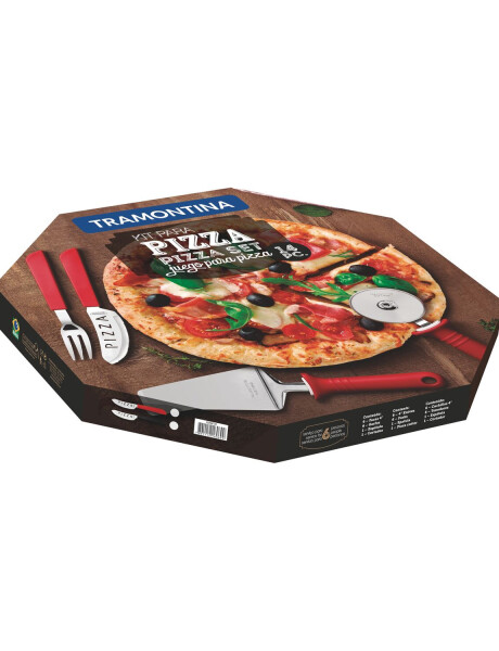Juego de 14 utensilios para pizza Tramontina acero inoxidable Juego de 14 utensilios para pizza Tramontina acero inoxidable