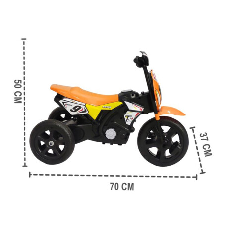 Moto A Batería Infantil Y-Mb4022 70X37X51Cm Universo Binario NARANJA