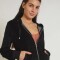 Campera velour - Micaela Silvera Negro