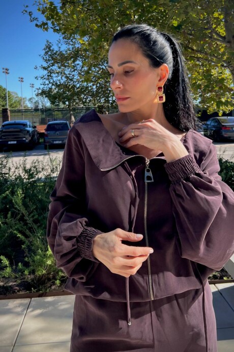 Chaqueta manga larga Marieta Marrón