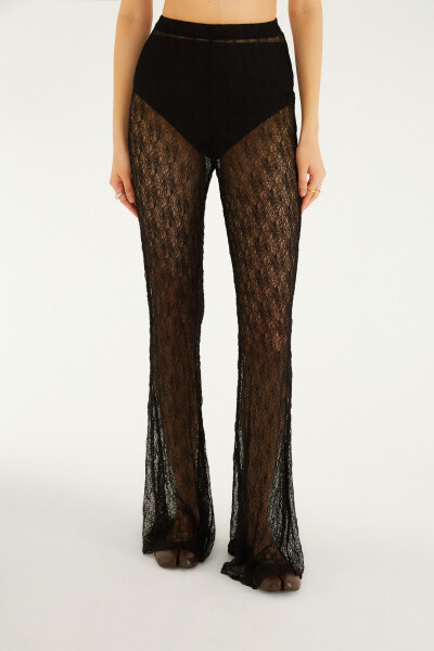 PANTALON ENCAJE Negro