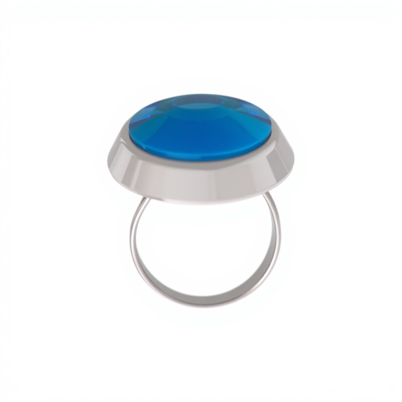 Anillo Oval-Plata 925 Ajustable-Piedra Turquesa-AN3258 conpiedra