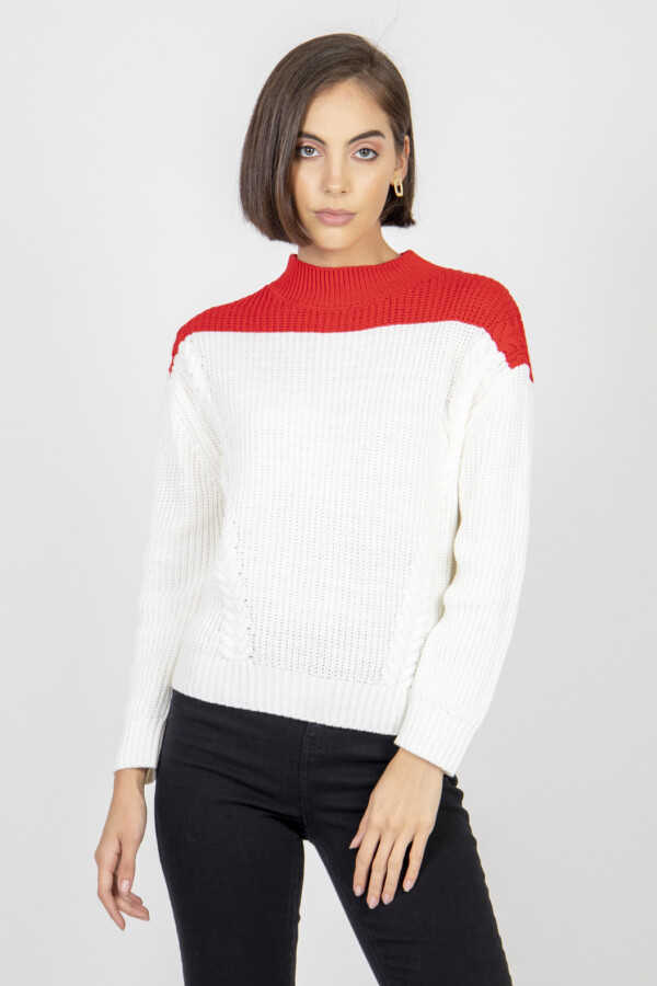POLERA ALEXA Rojo Oscuro