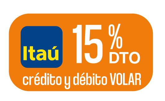 itaú VOLAR 15%off
