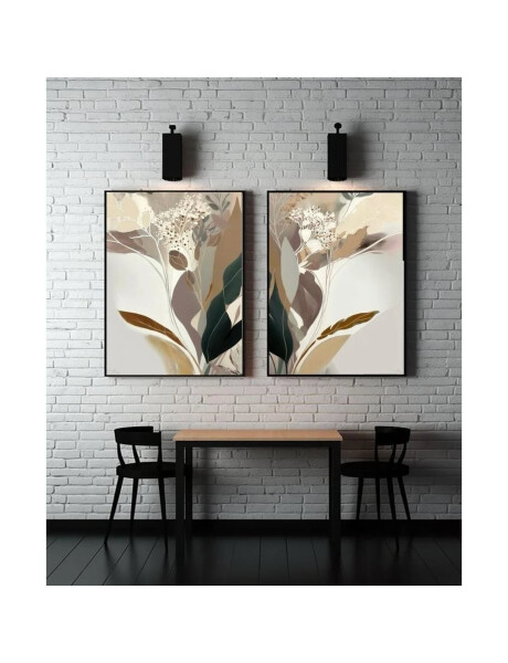 CUADRO CANVAS 60x90cm MARCO FLOR ABSTRACTA CUADRO CANVAS 60x90cm MARCO FLOR ABSTRACTA