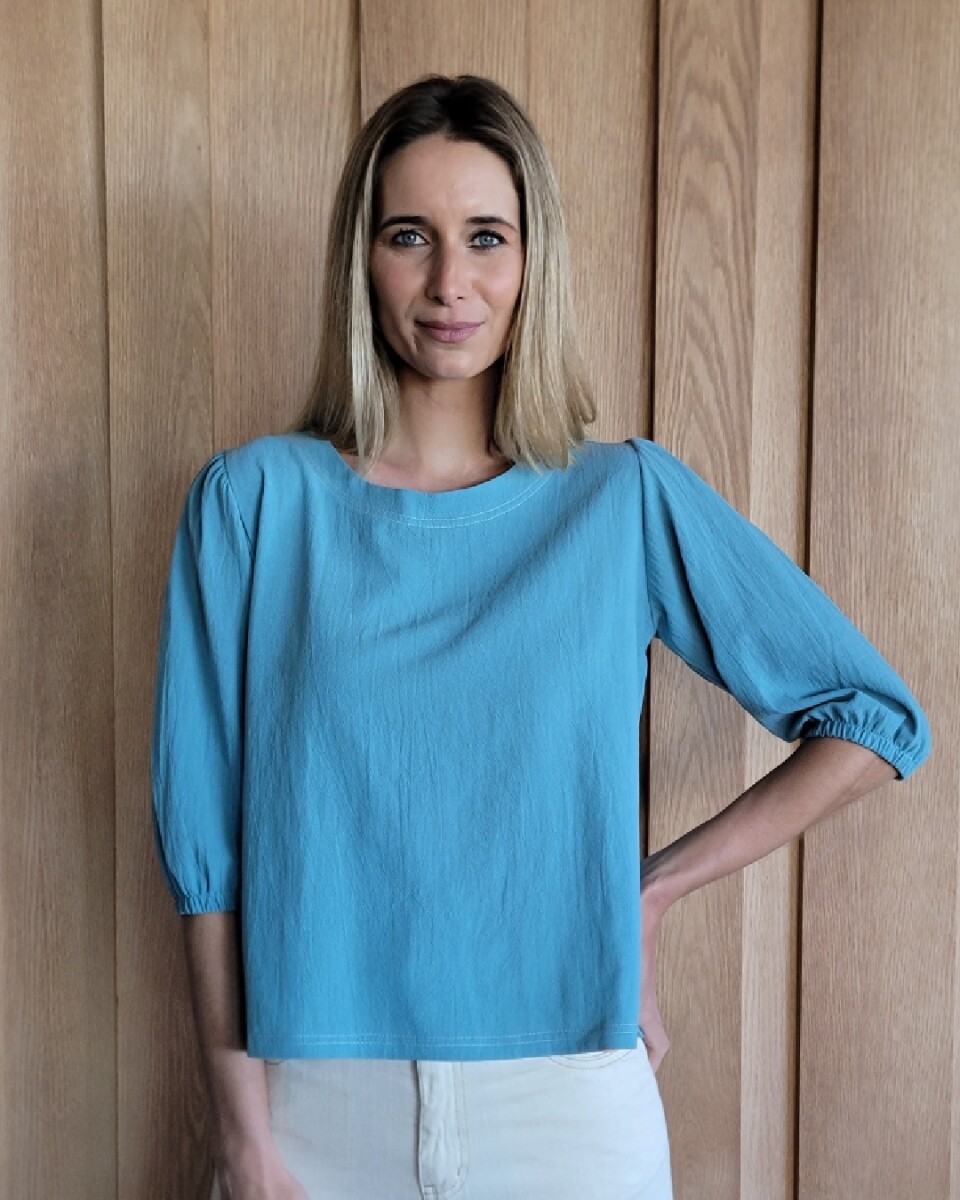 Remera Rose - Tourquesa 