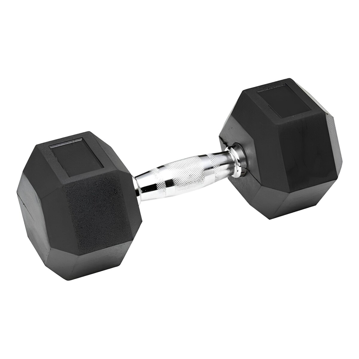 Mancuerna Fija Hexagonal Recubierta Mango Acero Lumax 15KG - Negro 