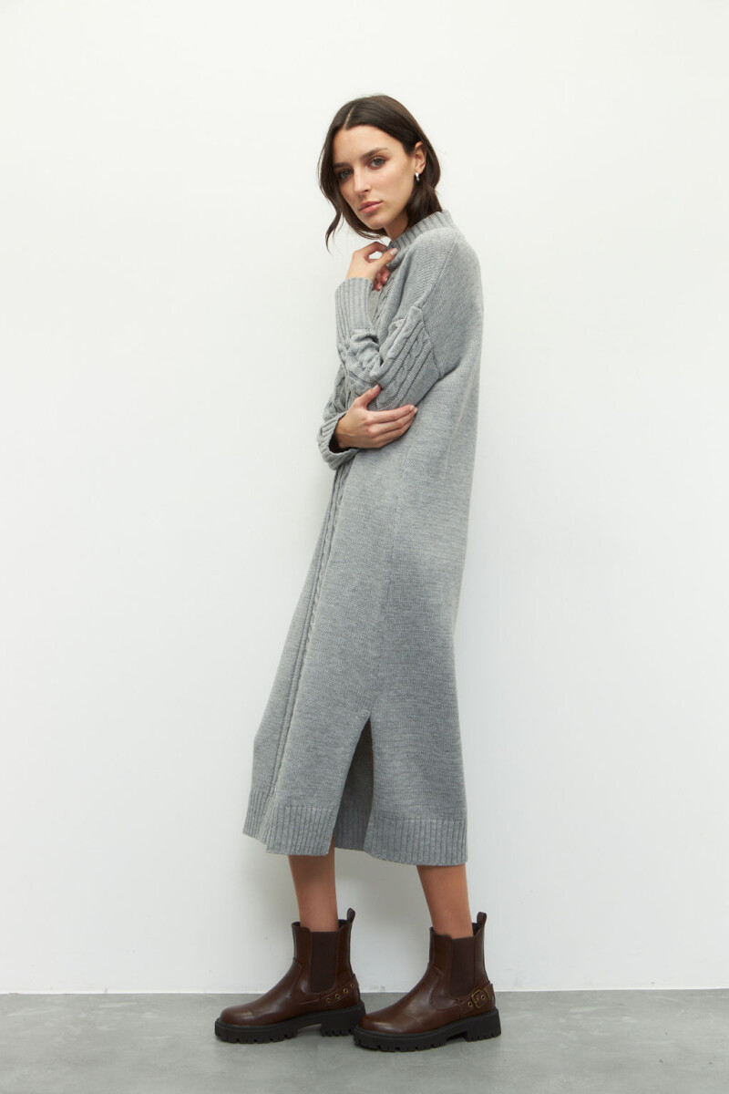 VESTIDO JEX Gris Melange